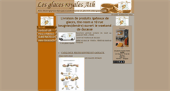 Desktop Screenshot of lesglacesroyales.be